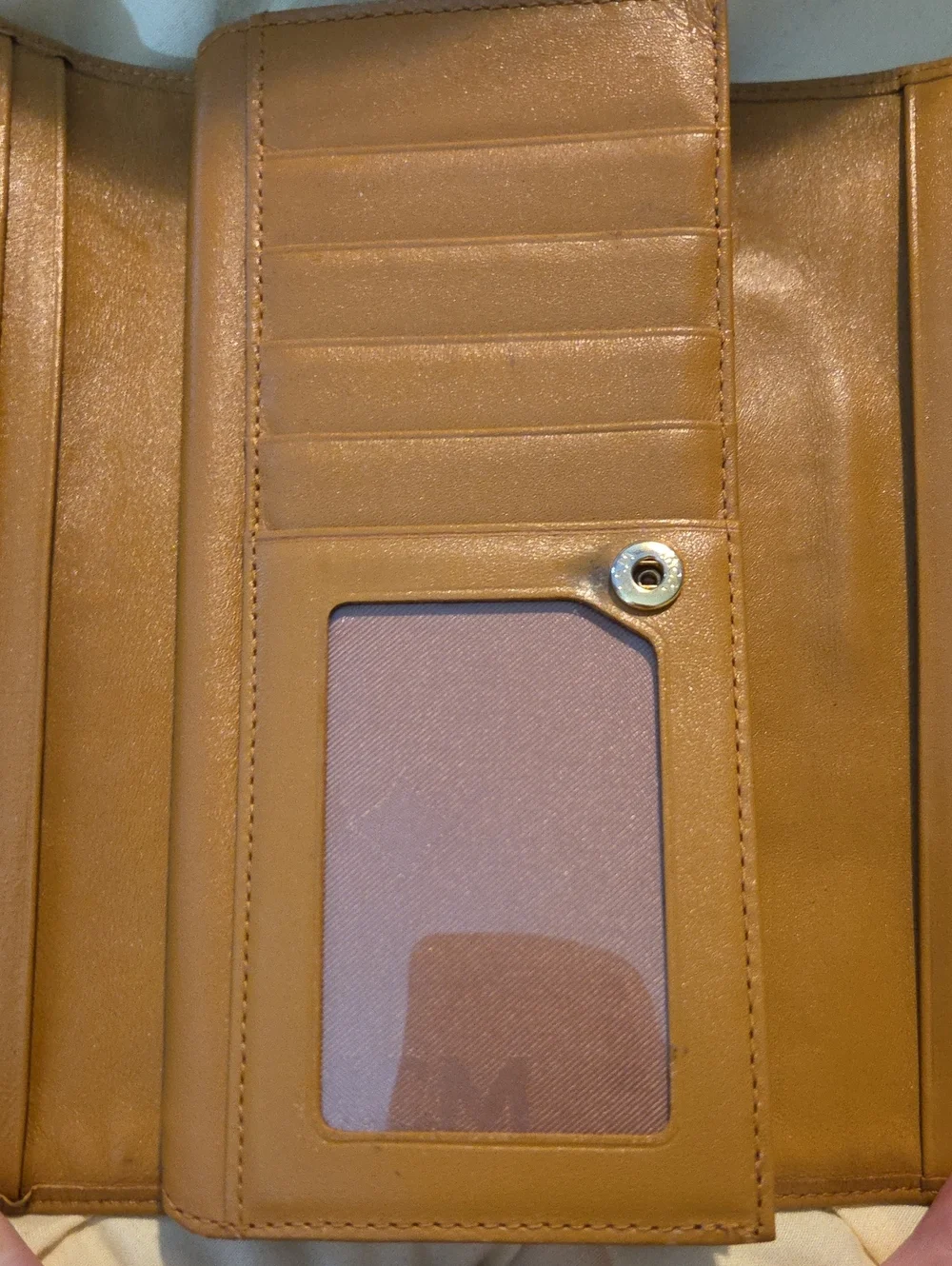 MCM Cognac Visetos Monogram Continental Wallet